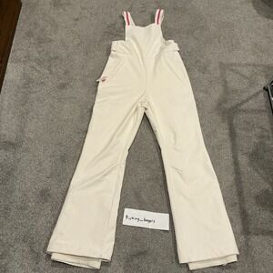 Forever 21 woman Active Waterproof Ski Jumpsuit White And Pink Size Medium